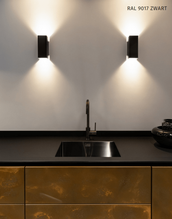 Wave 7611.250 MOODS - wandlamp - geschikt voor lederen bekleding - RVS - dimbaar - LED - afzuigkapSpecialist.nl