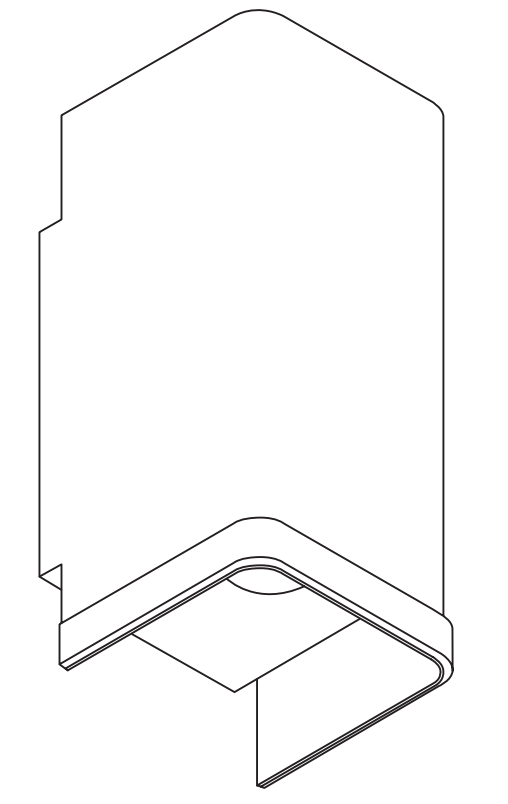 Wave 7611.250 MOODS - wandlamp - geschikt voor lederen bekleding - RVS - dimbaar - LED - afzuigkapSpecialist.nl