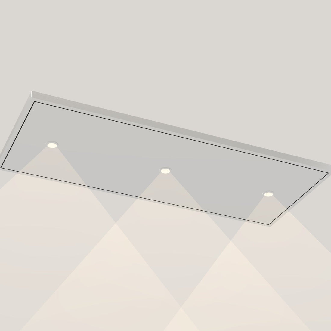 Wave 8231.101 EDGE – plafondunit 120 x 50 cm RVS, motorloos