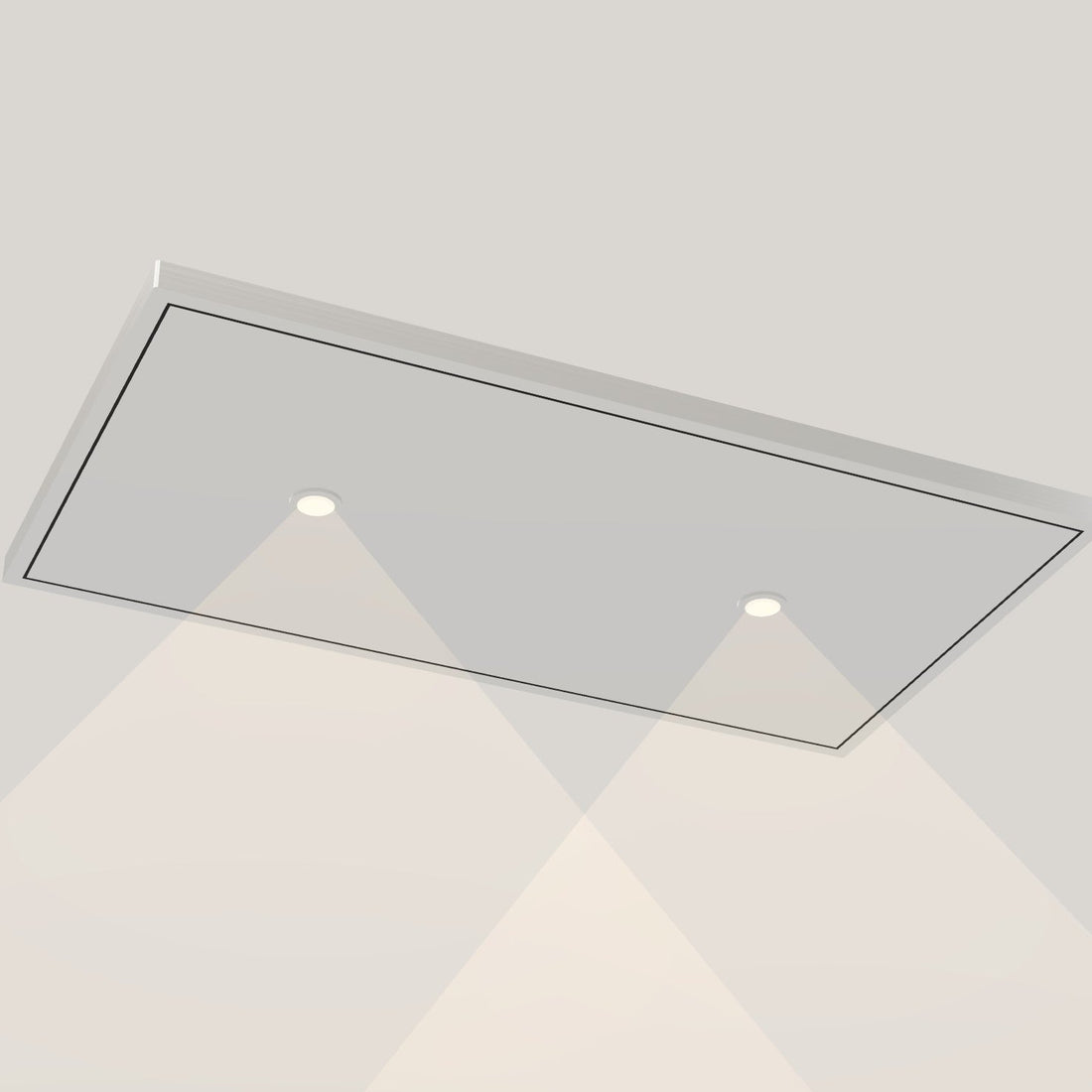 Wave 8231.100 EDGE – plafondunit 90 x 50 cm RVS, motorloos