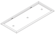 Wave 8231.402 EDGE plafondunit 120x50 cm - 1 kleur naar keuze - motorloos - 27 mm opbouw - LED - afzuigkapSpecialist.nl