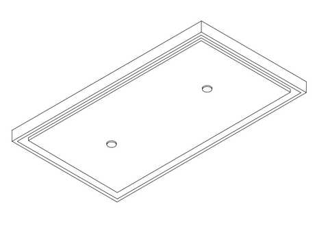 Wave 8555.401 BEAM - plafondunit 90x50 cm - 1 kleur naar keuze - vaste, interne motor - LED - afzuigkapSpecialist.nl