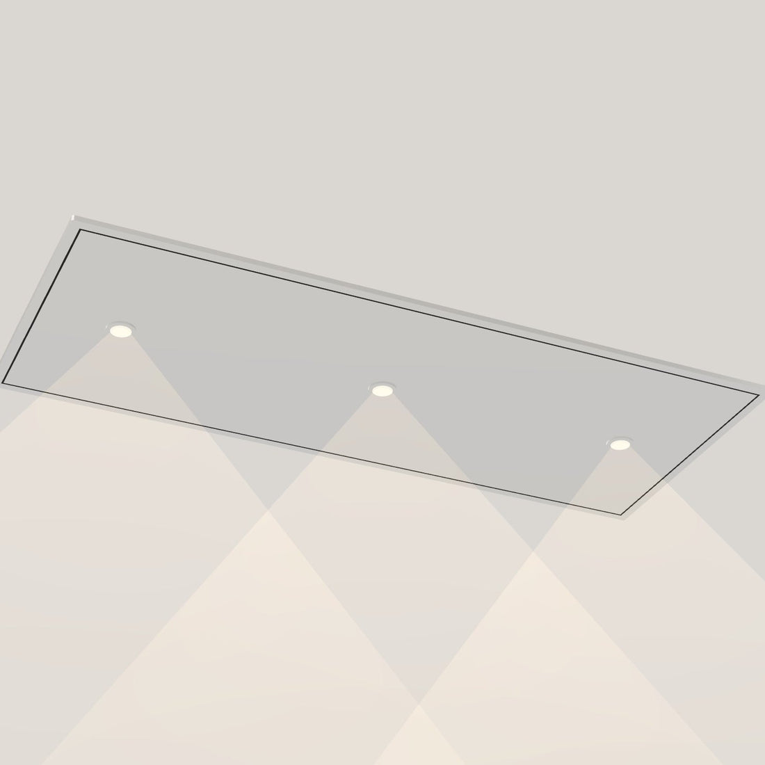 Wave 8663.101 STANDARD X – plafondunit 120 x 50 cm RVS, motorloos