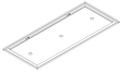 Wave 8663.402 STANDARD X plafondunit 120 x 50 cm - 1 kleur naar keuze - motorloos - LED - afzuigkapSpecialist.nl