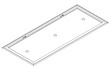 Wave 8674.404 CIRCULATE - plafondunit 120x50 cm - 1 kleur naar keuze - extra platte, interne motor - recirculatie - LED - afzuigkapSpecialist.nl