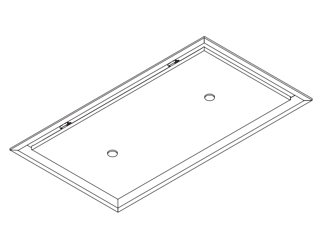 Wave 8683.401 FLAT X - plafondunit 90x50 cm - 1 kleur naar keuze - motorloos - LED - afzuigkapSpecialist.nl