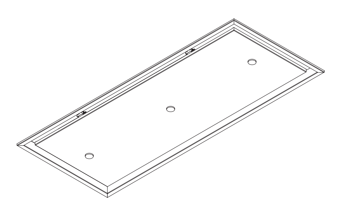 Wave 8683.402 FLAT X - plafondunit 120x50 cm - 1 kleur naar keuze - motorloos - LED - afzuigkapSpecialist.nl