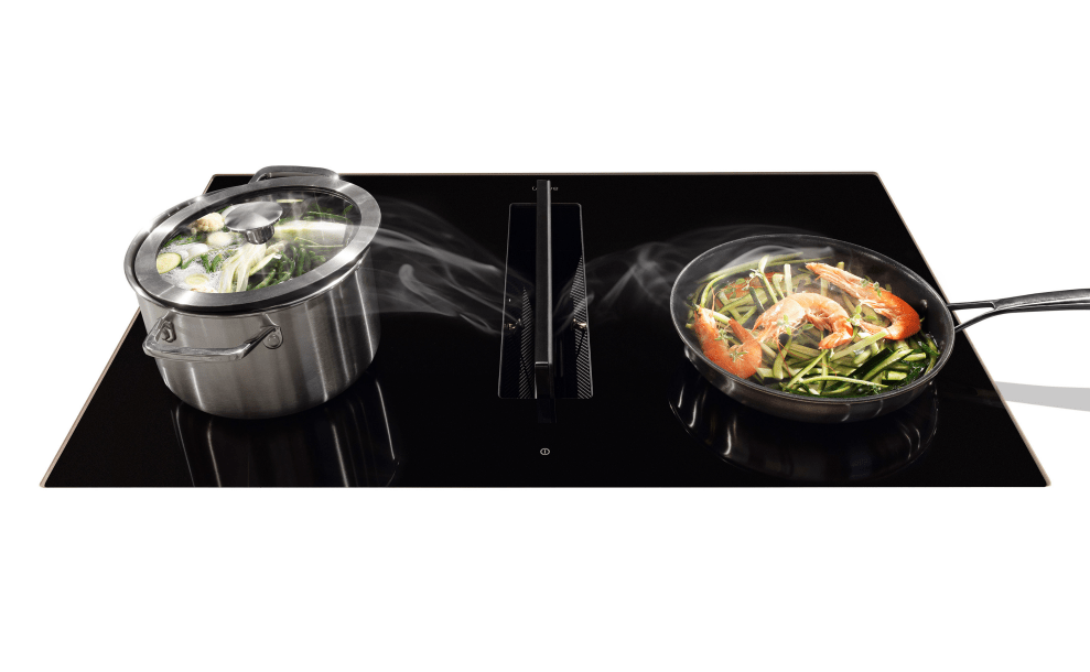 Wave Peyto 4114.02 Champagne Gold inductiekookplaat met pannen voor veelzijdig koken