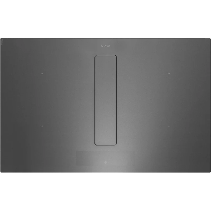 Wave Peyto 4114.04 - 80 cm inductiekookplaat inclusief aanzuiging – interne motor - Smoked Silver - afzuigkapSpecialist.nl