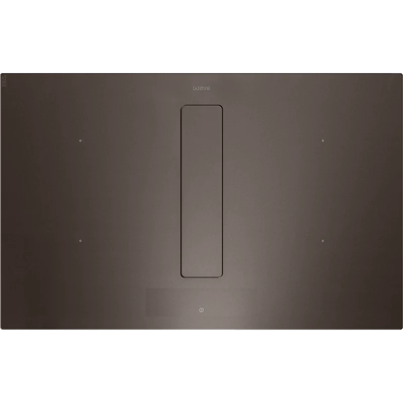 Wave Peyto 4114.05 - 80 cm inductiekookplaat inclusief aanzuiging – interne motor - Anodic Brown - afzuigkapSpecialist.nl