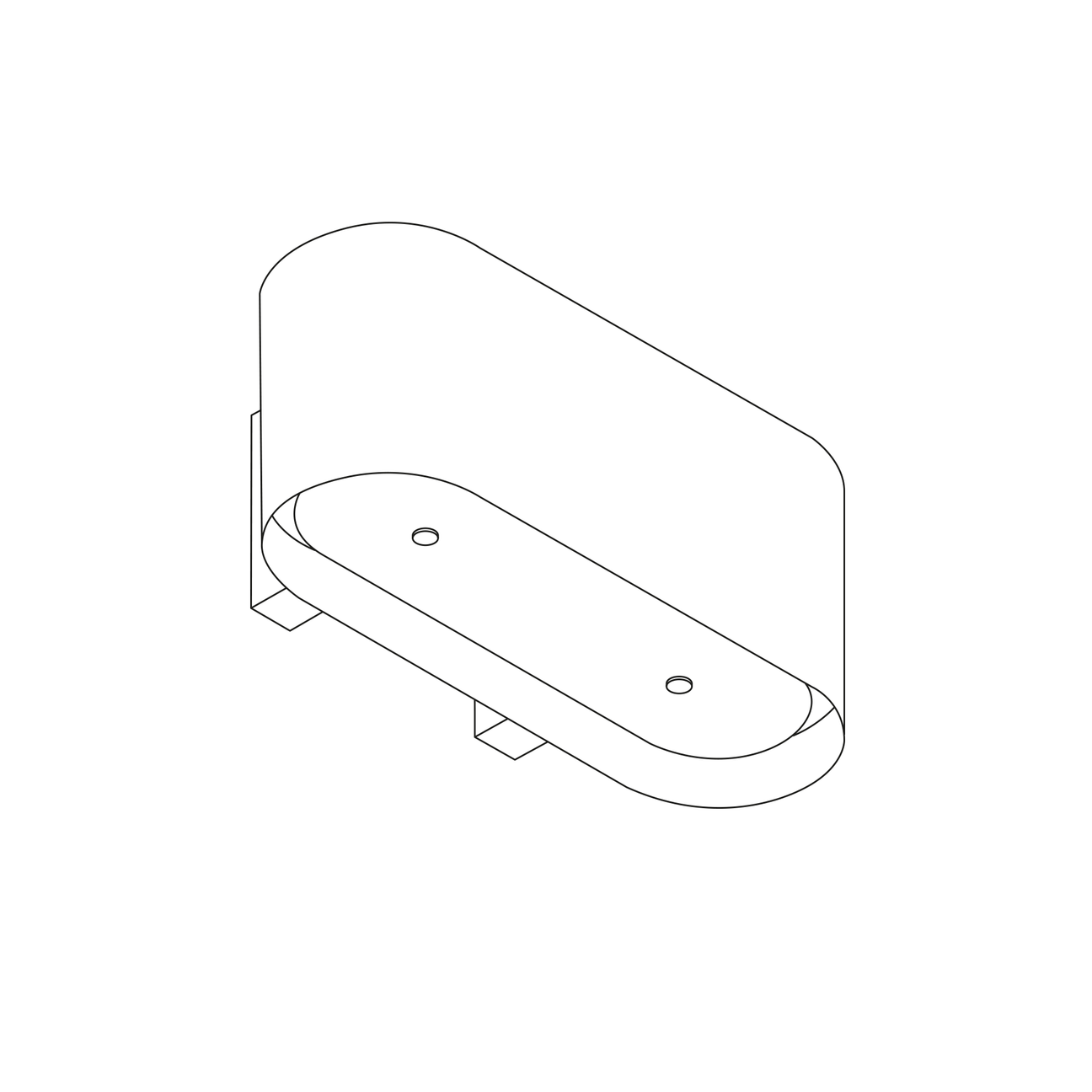 Wave wandmodel 1119 - OVAL 900mm