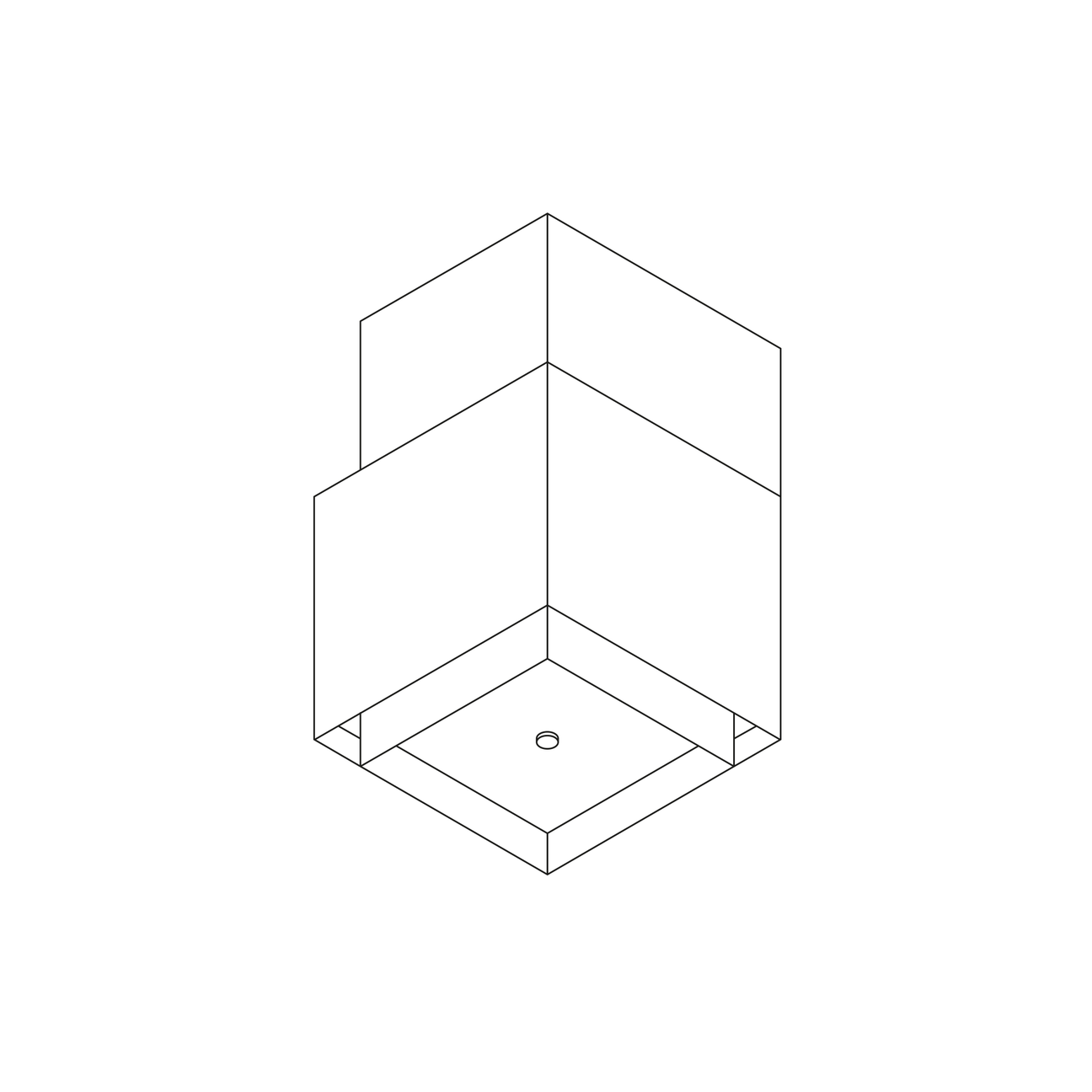 Wave wandmodel 1126 - SQUARE X 500mm