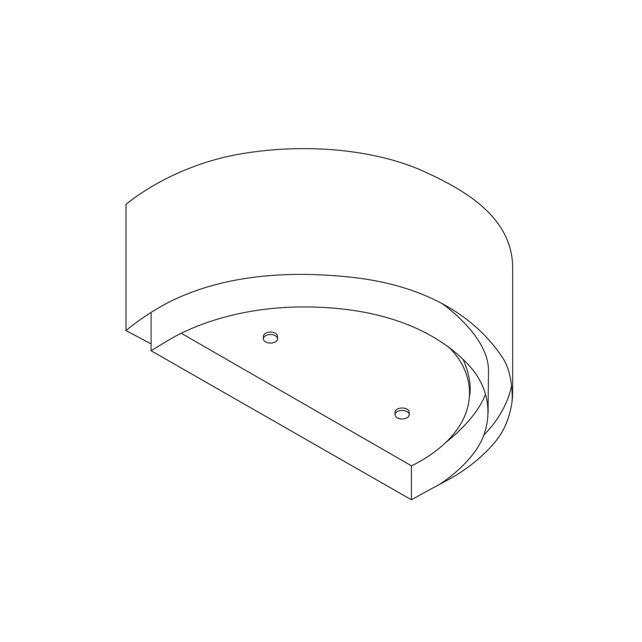 Wave wandmodel 1630 – CYLINDER X 900mm