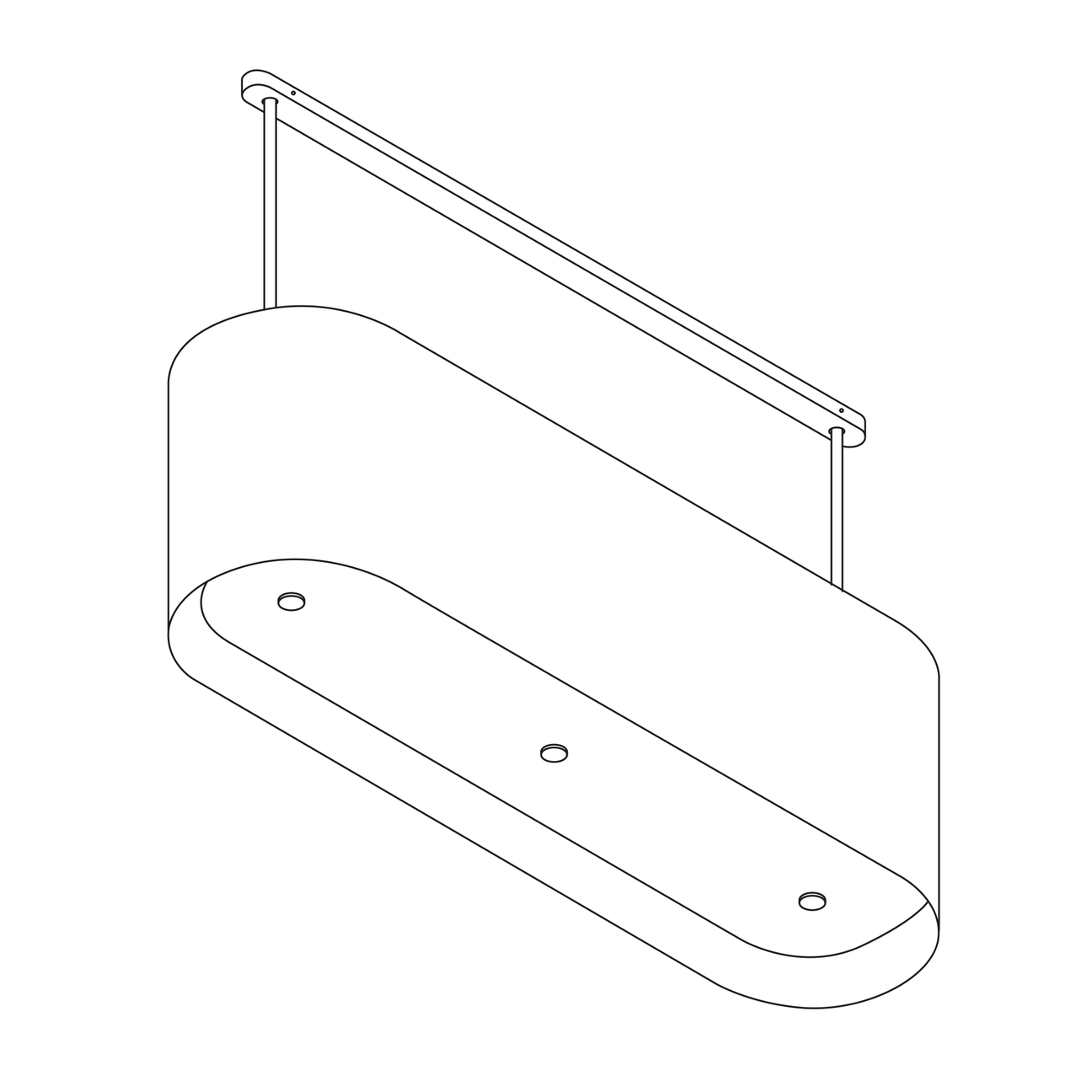 Wave eilandmodel 2119 - OVAL 1200mm