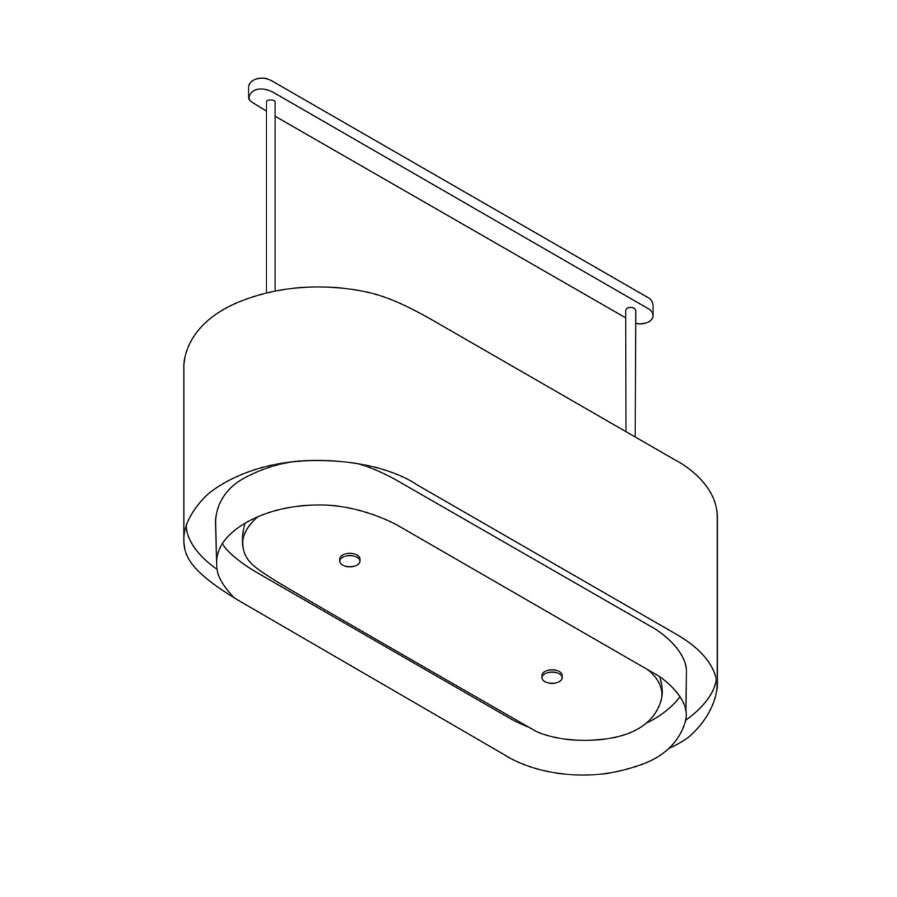 Wave eilandmodel 2129 - OVAL X 1000mm