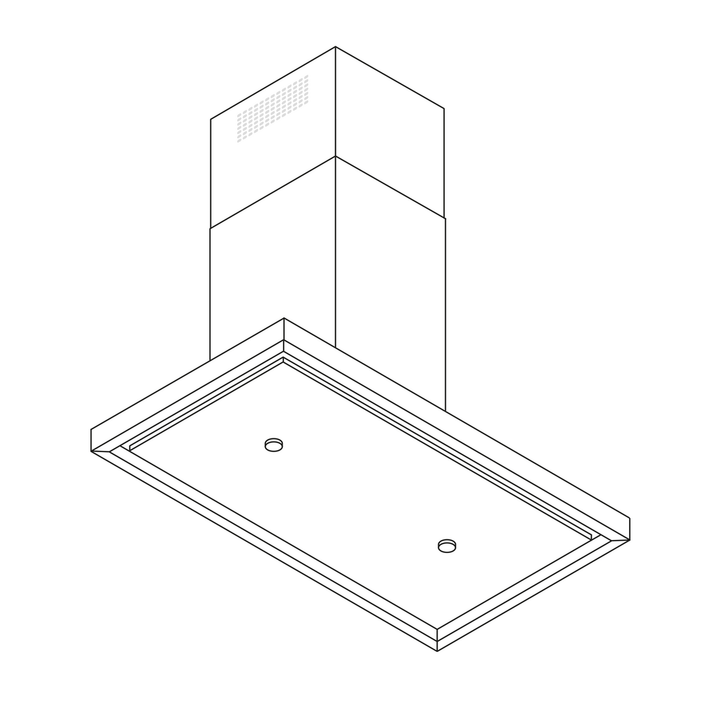 Wave 1066 T-SHAPE wandafzuigkap 120 cm