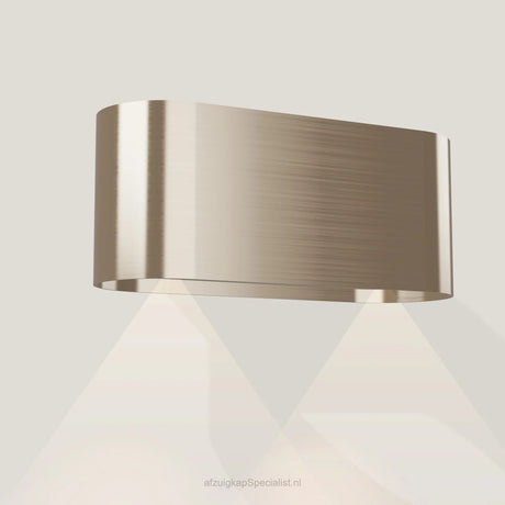 Wave OVAL 1119 wandafzuigkap in Satin Bronze