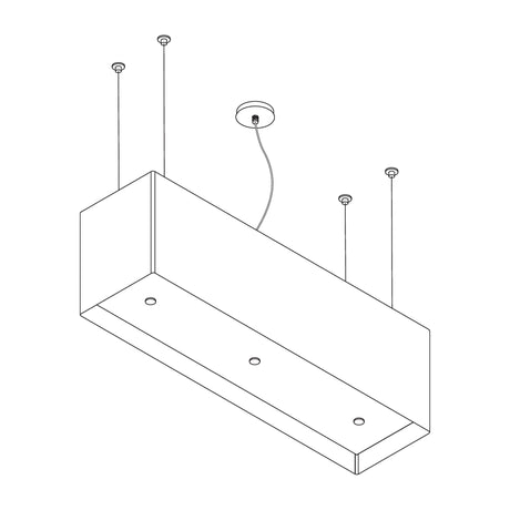 Wave 2120 LINE eilandafzuigkap 120 cm - tekening