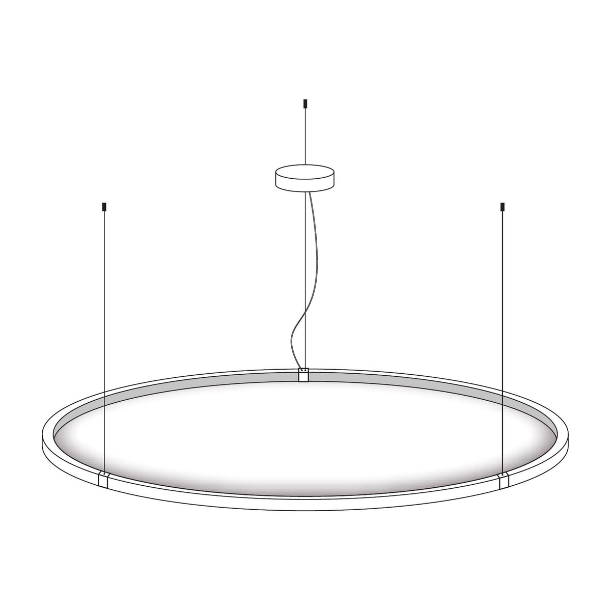 Wave 7395 CIRCLE hanglamp - tekening