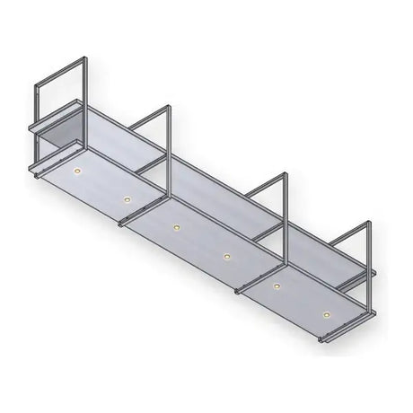 Wave 1057 FRAME wandmodel in RVS met LED-spots, 210 tot 300 cm