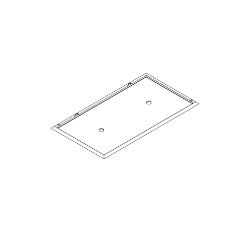 Wave plafond model 8230 - ZERO 900x500mm - afzuigkapSpecialist.nl