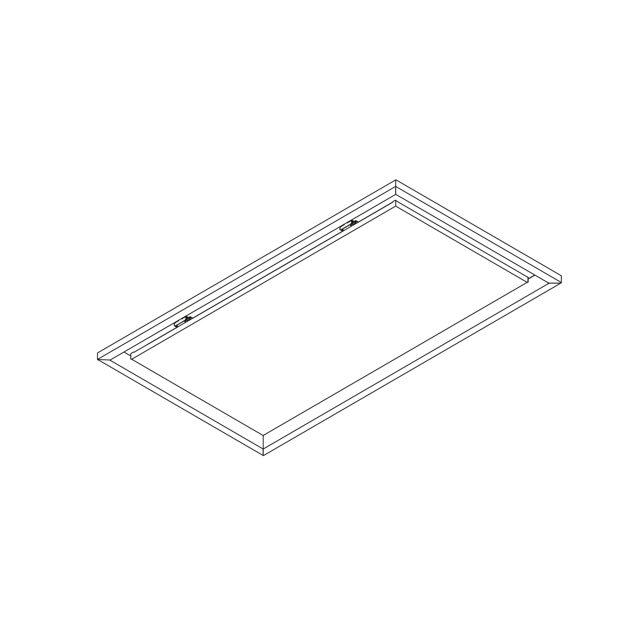 Wave plafond model 8310 - PANEL 900x500mm - afzuigkapSpecialist.nl