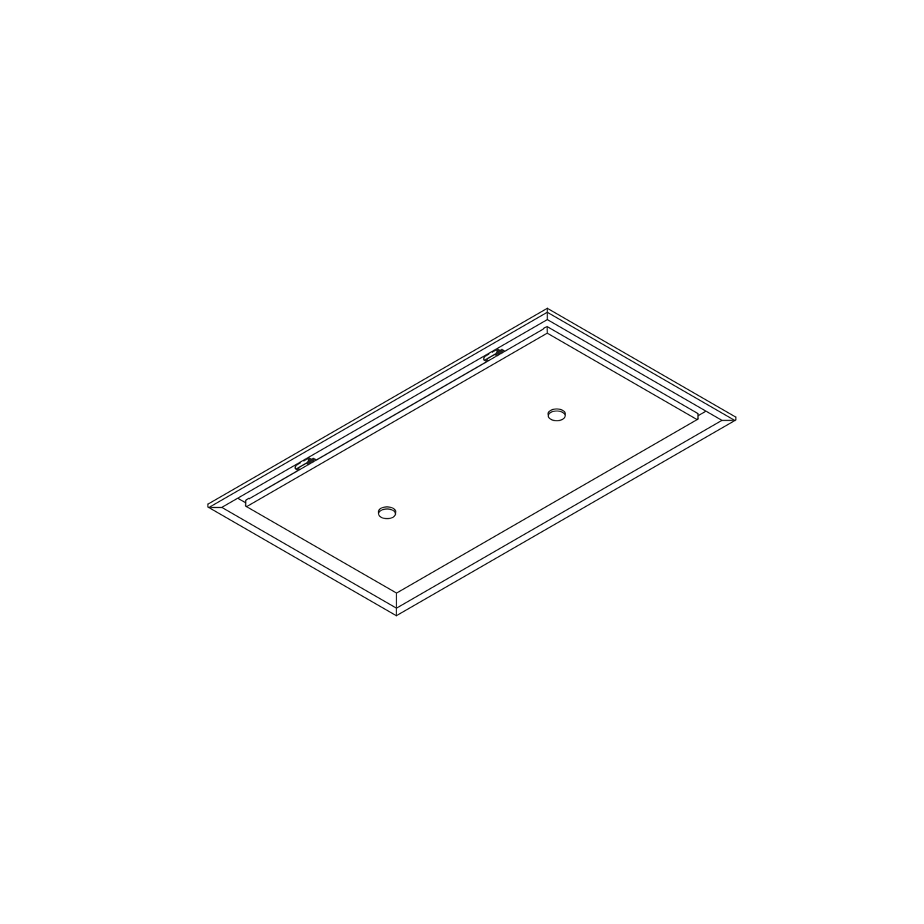 Wave plafond model 8674 - CIRCULATE 900x500mm - afzuigkapSpecialist.nl