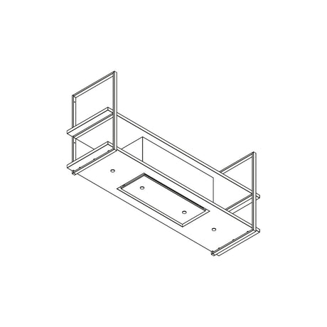 Technische tekening van de Wave 1052 wandafzuigkap met duidelijke ontwerpdetails