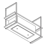 Wave Design 1052.21 FRAME midden  - 120 cm wandmodel  kleur naar keuze - mat/glanzend - 2 x 4,2 W dimbare LED 2700 Kelvin