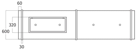 Wave Design 2053.27 FRAME links - 300 cm eilandmodel kleur naar keuze - mat/glanzend - 7 x 4,2 W dimbare LED 2700 Kelvin