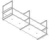 Wave Design 2053.85 FRAME motorloos - 210 cm eilandmodel kleur naar keuze - mat/glanzend - 4 x 4,2 W dimbare LED 2700 Kelvin