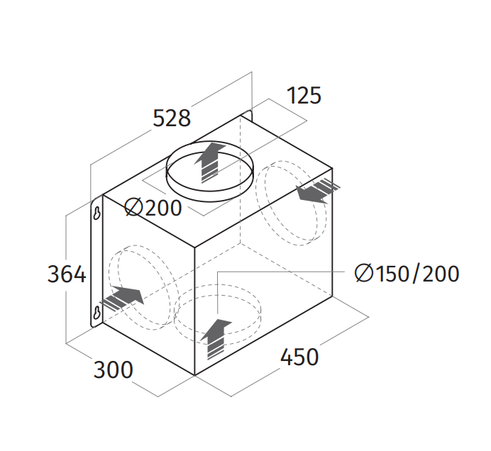 Wave 6639.03 Moteur de gaine IN-LINE 1290 m3/h