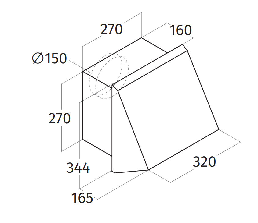 Moteur pour murs creux Wave 6697.02 WALL - 850 m3/h - raccordement rond