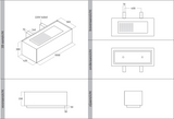 Wave 1130.100 LINE X - wall hood 100 cm stainless steel - internal motor - LED lighting