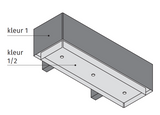 Wave 1130.151 LINE X - wall hood 130 cm suitable for leather upholstery - stainless steel - internal motor - LED lighting