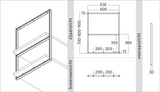 Wave 9994.01 mounting bracket - 70 cm island model stainless steel (per piece)