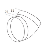 Wave 6000315 45° bocht met mof ∅ 152 mm binnen