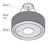 Wave 2630.301 CIRCO X extractor lamp 90cm - RAL 9016 matt (white) - fixed internal motor - LEDDISC