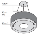 Wave 2640.306 GLOBAL lamp 90cm - RAL 9017 matt (black) - LEDDISC