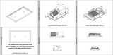 Wave 8674.301 CIRCULATE - ceiling unit 90x50 cm - RAL 9016 matt (white) - internal motor - recirculation - LED