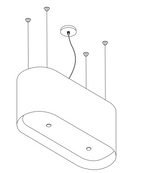 Wave 2119.102 OVAL - 90 cm eilandafzuigkap RVS - interne motor - LED verlichting