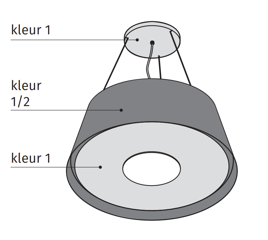 Wave 2627.200 TAPS lamp 90 cm - RVS - LED