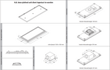 Wave 8230.402 ZERO ceiling unit - 1200 x 500mm - motorless - flush mounting - 1 colour of your choice