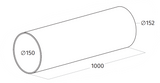 Wave 6000311 round channel ∅ 150 mm inside, ∅ 152 mm outside