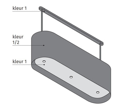 Wave 2119.101 OVAL - 120 cm island extractor hood - stainless steel - internal motor - LED lighting