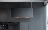 Wave 2120.302 LINE - island extractor hood 90 cm - recirculation - RAL 9017 matt (black) - LED lighting