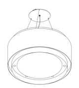Wave afzuigkaplamp 2640 met een modern ontwerp, perfect voor keukenverlichting