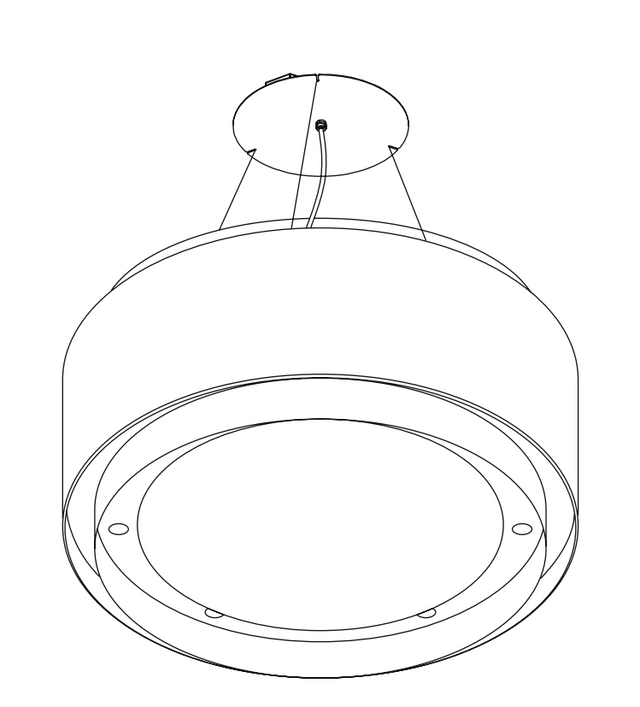 Wave afzuigkaplamp 2640 met een modern ontwerp, perfect voor keukenverlichting