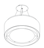 Wave afzuigkaplamp 2640 met een modern ontwerp, perfect voor keukenverlichting