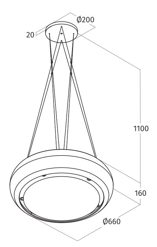 Airone E-001-IRIS eiland model - 66 cm - wit glas - interne motor - recirculatie